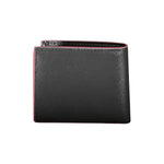 Tommy Hilfiger Elegant Black Leather Wallet TO-27529