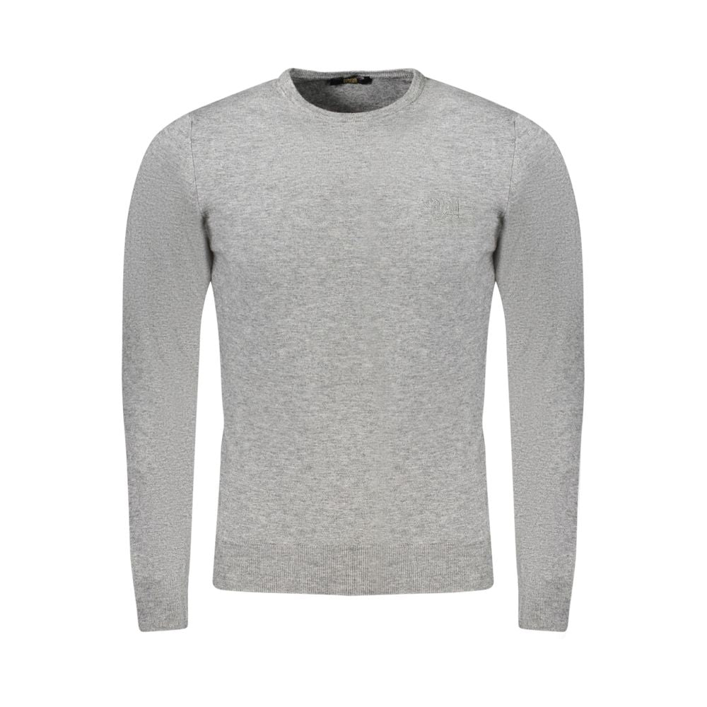 Cavalli Class Brown Polyester Men Sweater CA-33475-M