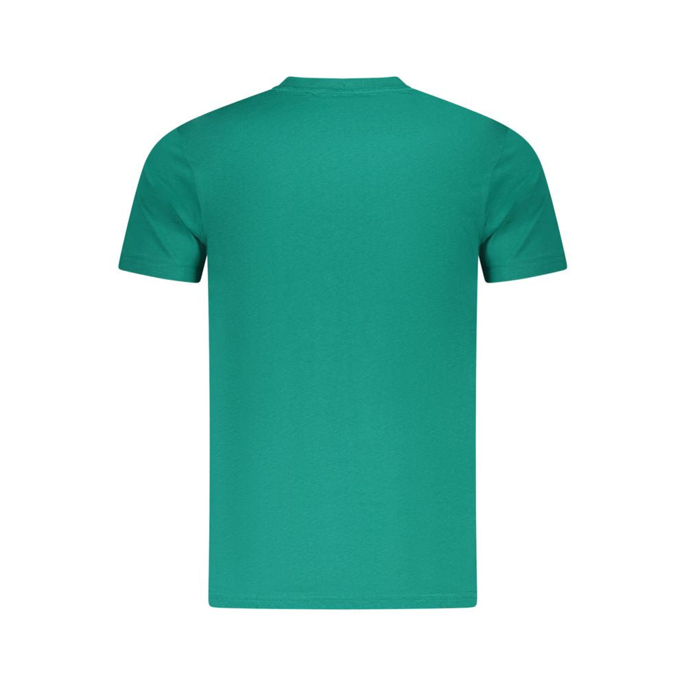 Cavalli Class Green Cotton Men T-Shirt CA-36603-L