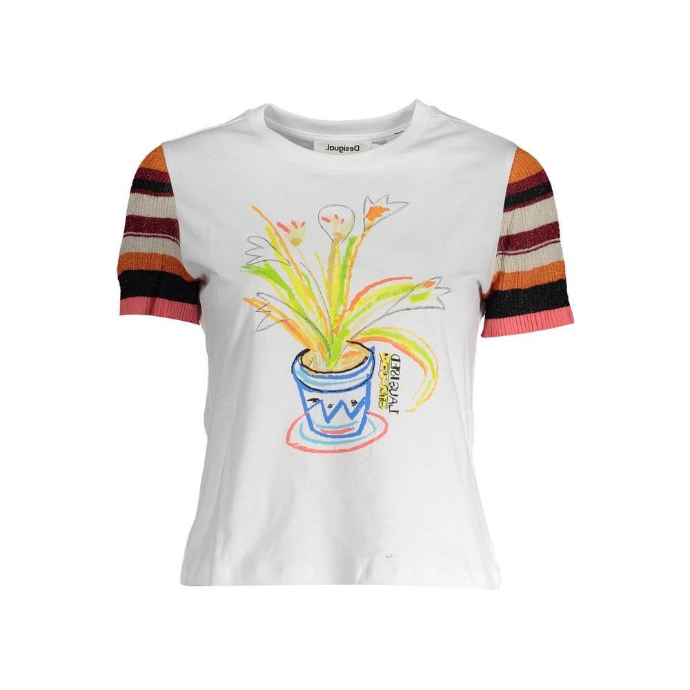 Desigual White Cotton Women Top