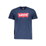 Levi's Blue Cotton Men T-Shirt