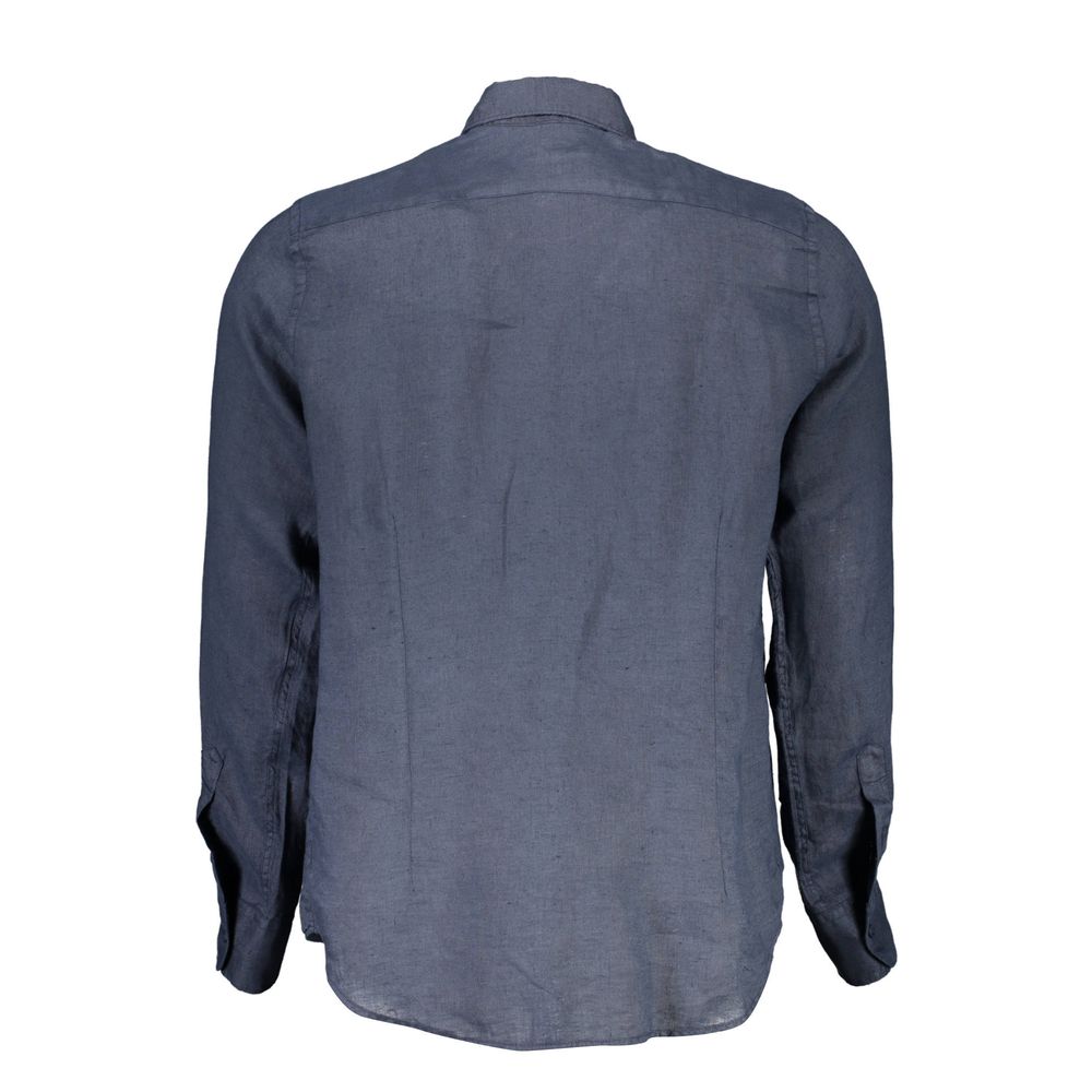 La Martina Blue Linen Shirt