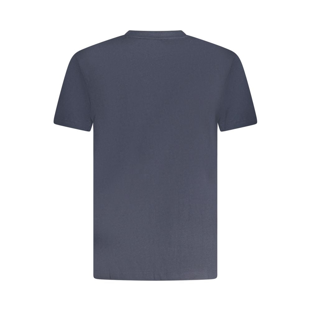 Back view of Armata Di Mare Blue Cotton Men T-Shirt showcasing sleek design and quality craftsmanship.