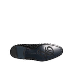 Dolce & Gabbana Black Suede Strass Derby Formal Shoes MV7360-39.5