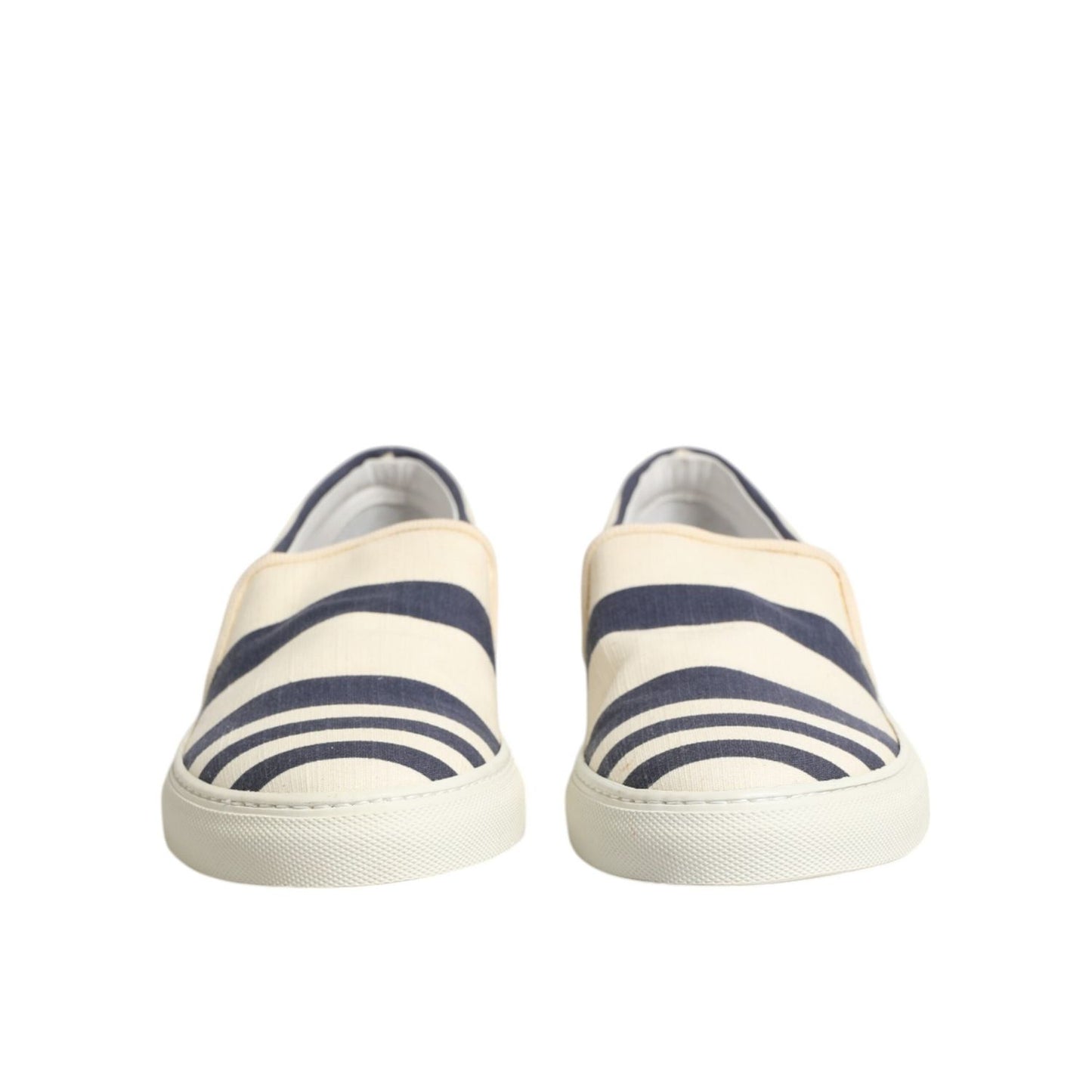 Jucca Blue White Striped Canvas Men Low Top Casual Shoes