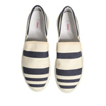 Jucca Blue White Striped Canvas Men Low Top Casual Shoes