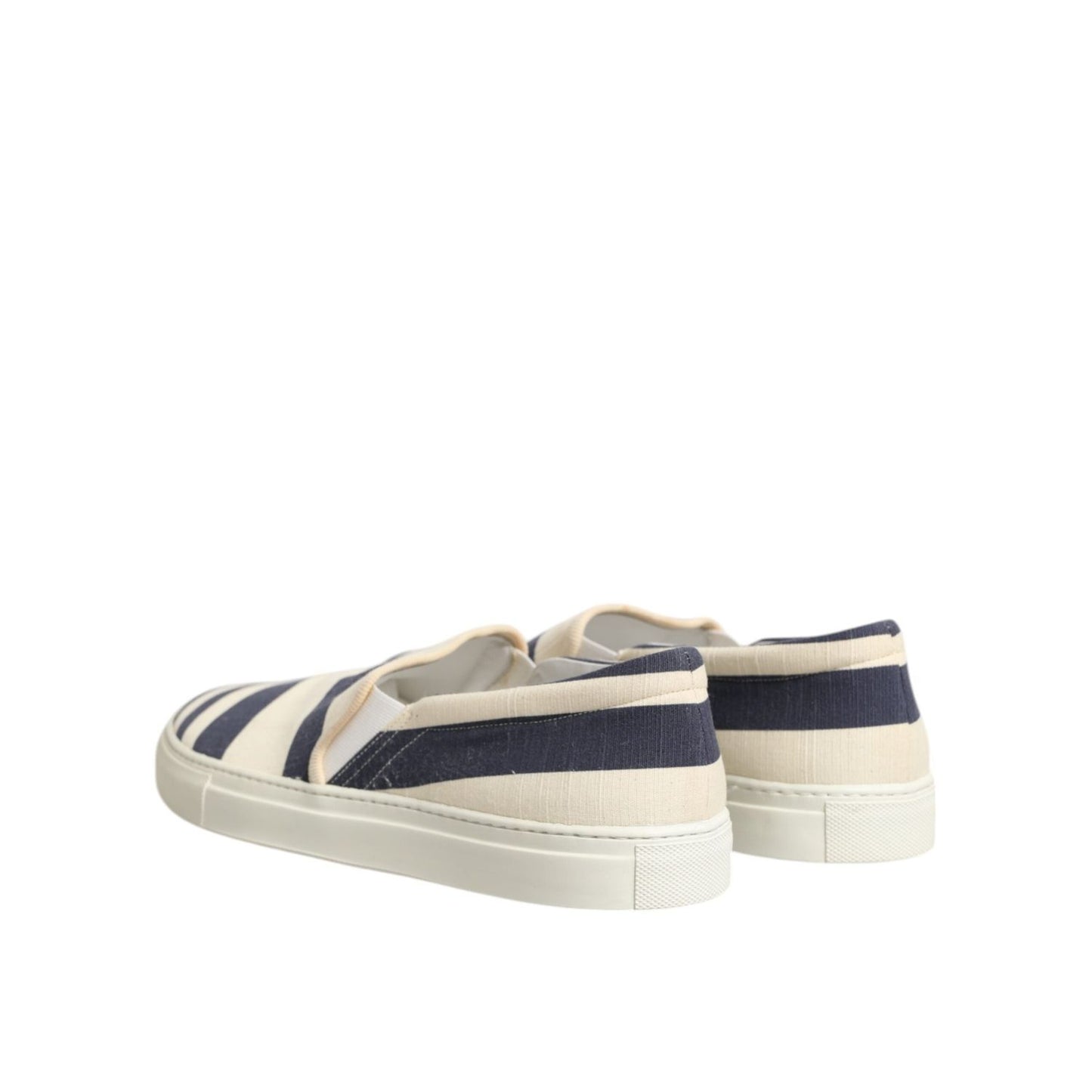 Jucca Blue White Striped Canvas Men Low Top Casual Shoes