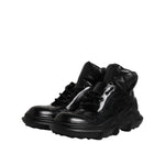 Dolce & Gabbana Black Leather Casual Mens Ankle Boots Shoes MV7336-40