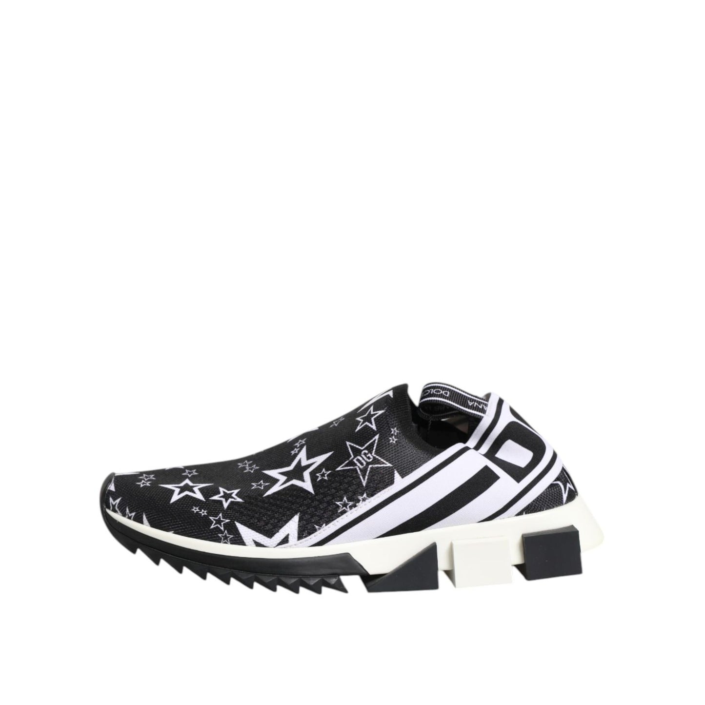 Dolce & Gabbana Black White Sorrento Low Top Sneakers Shoes