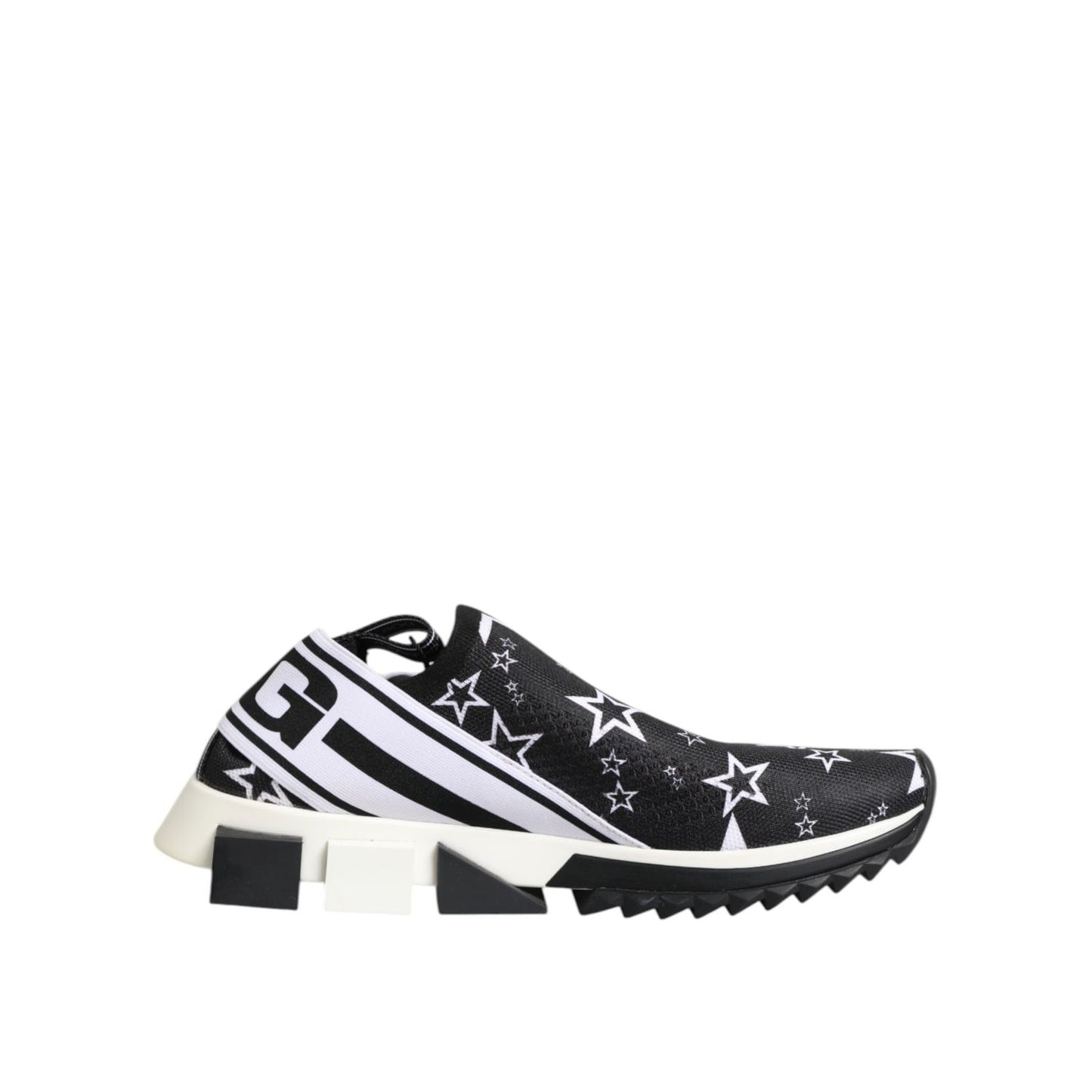 Dolce & Gabbana Black White Sorrento Low Top Sneakers Shoes