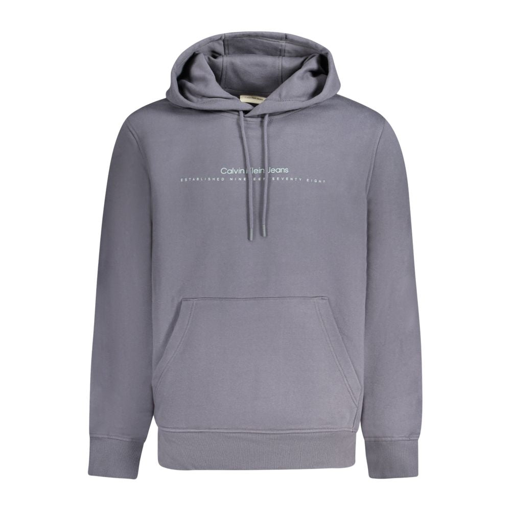 Calvin Klein Blue Cotton Men Sweater CA-33802-XL