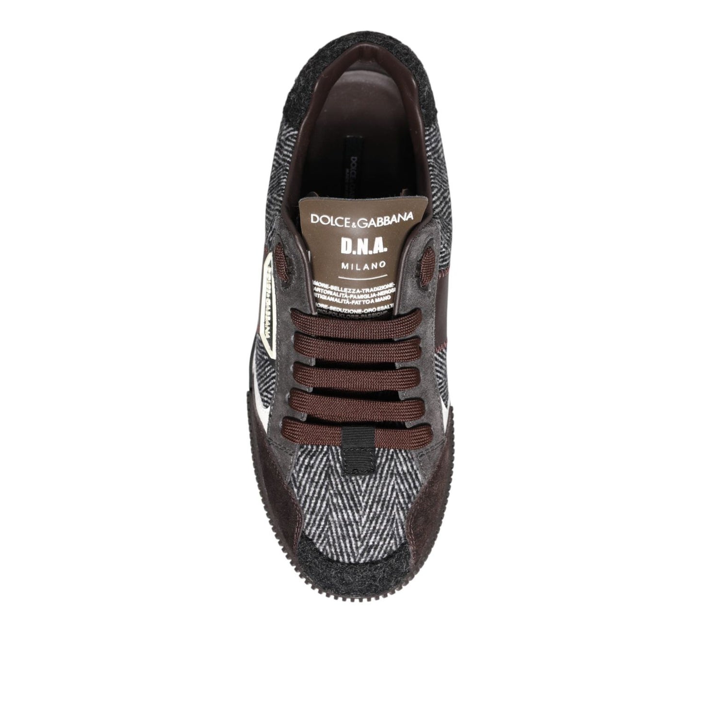 Dolce & Gabbana Multicolor Leather Low Top Sneakers Shoes
