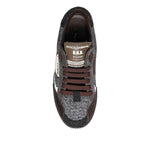Dolce & Gabbana Multicolor Leather Low Top Sneakers Shoes