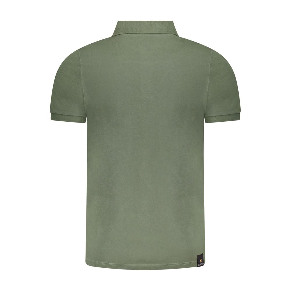 Accademia Militare Green Cotton Polo Shirt