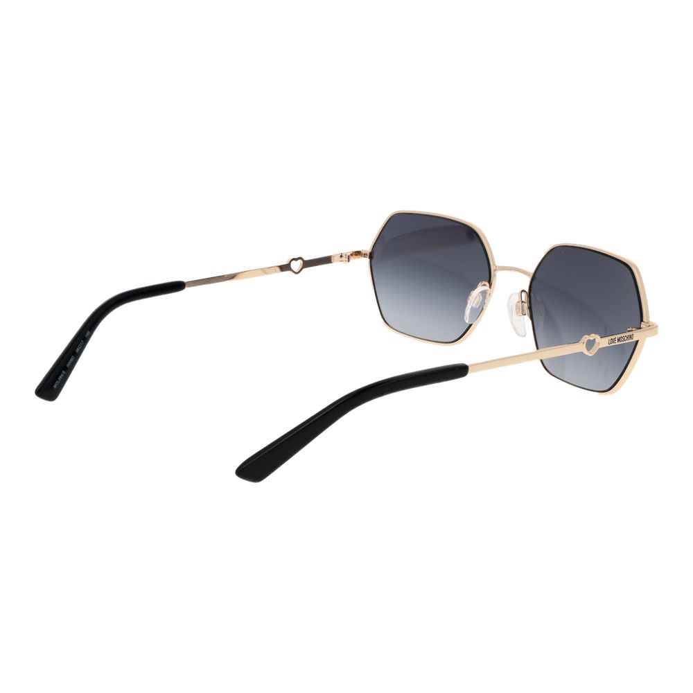 Love Moschino Gold Metal Sunglasses