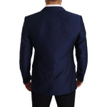Dolce & Gabbana Blue MARTINI Wool Slim Fit Coat Blazer JKT2832-50