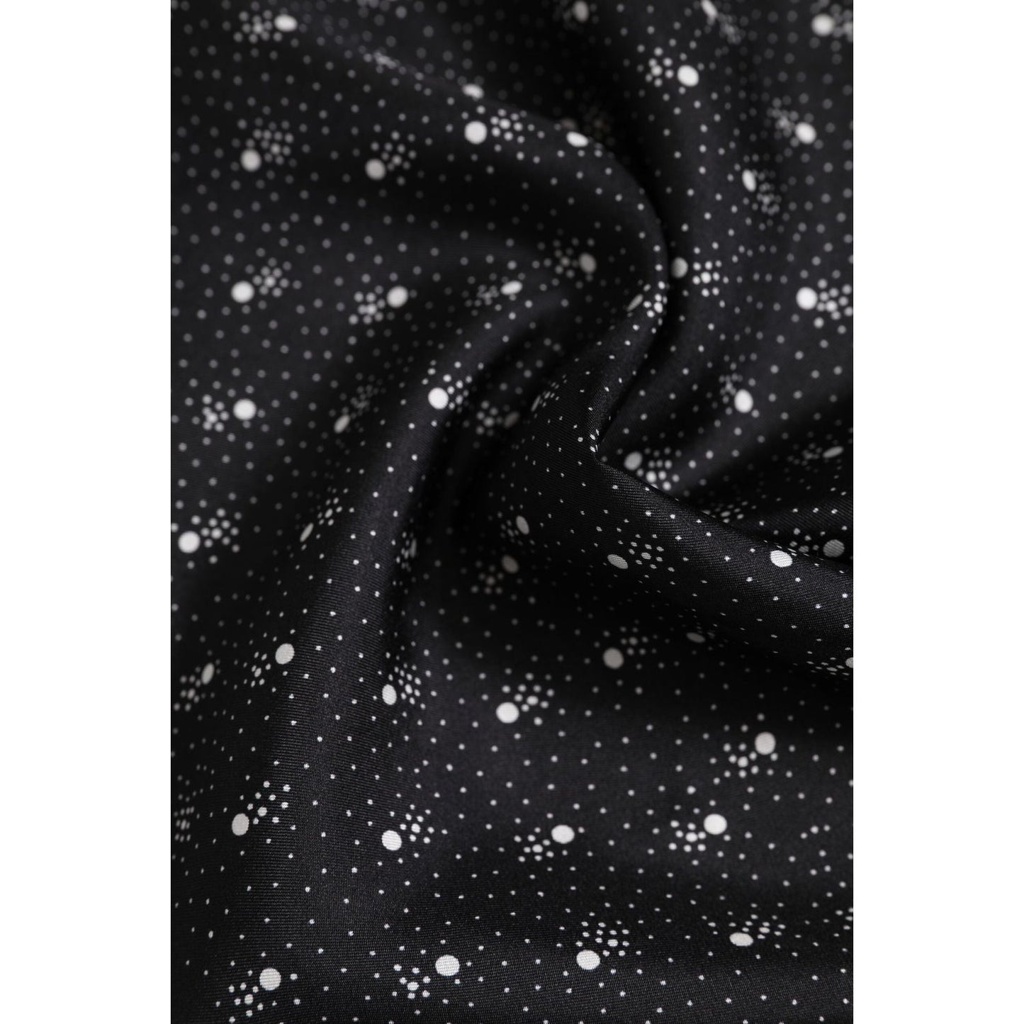 Dolce & Gabbana Black White Printed Square Men Foulard Scarf MS7224