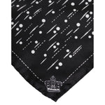 Dolce & Gabbana Black White Printed Square Men Foulard Scarf MS7226