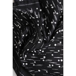 Dolce & Gabbana Black White Printed Square Men Foulard Scarf MS7226