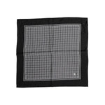 Dolce & Gabbana Black White Patterned Square Foulard Scarf MS7228