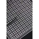 Dolce & Gabbana Black White Patterned Square Foulard Scarf MS7228