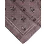 Dolce & Gabbana Brown Animal Print Square Foulard Scarf MS7257