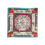 Dolce & Gabbana Multicolor Floral Print Square Foulard Scarf