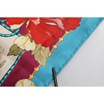 Dolce & Gabbana Multicolor Floral Print Square Foulard Scarf