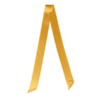 Dolce & Gabbana Yellow Satin Silk Skinny Foulard Wrap Scarf MS7440