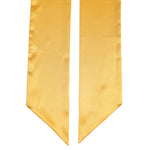 Dolce & Gabbana Yellow Satin Silk Skinny Foulard Wrap Scarf MS7440
