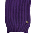 Dolce & Gabbana Purple DG Logo Neck Warmer Wrap Shawl Scarf MS7453