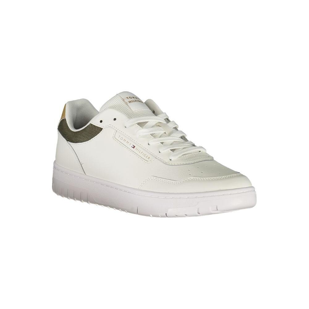 Tommy Hilfiger White Leather Men Sneaker