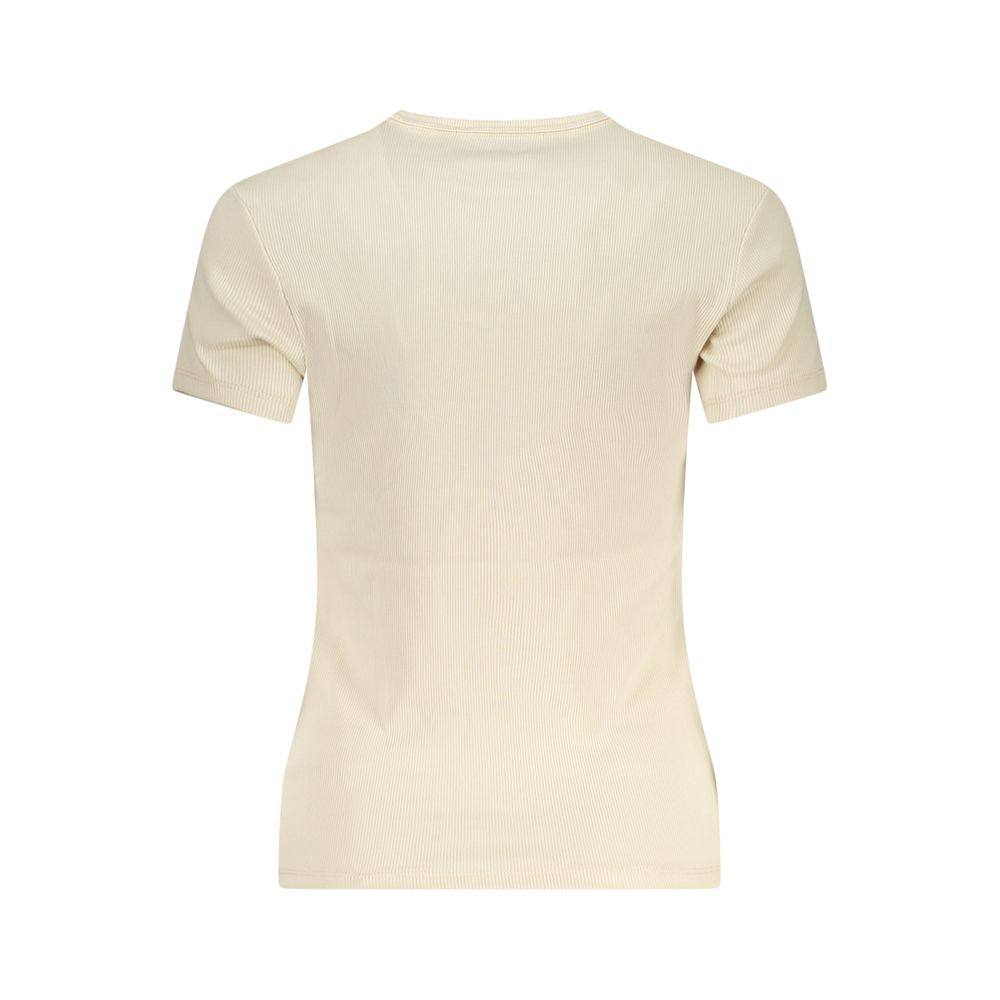 Tommy Hilfiger Beige Cotton Tops & T-Shirt TO-38429-L