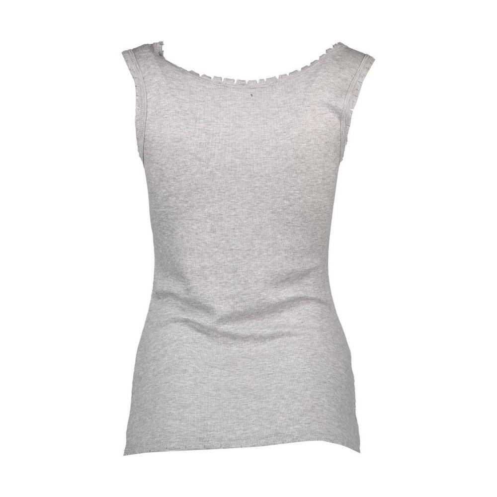 Silvian Heach Gray Viscose Women Top SI-6963-XS
