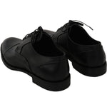 Dolce & Gabbana Black Leather Derby Formal Shoes MV2328-39