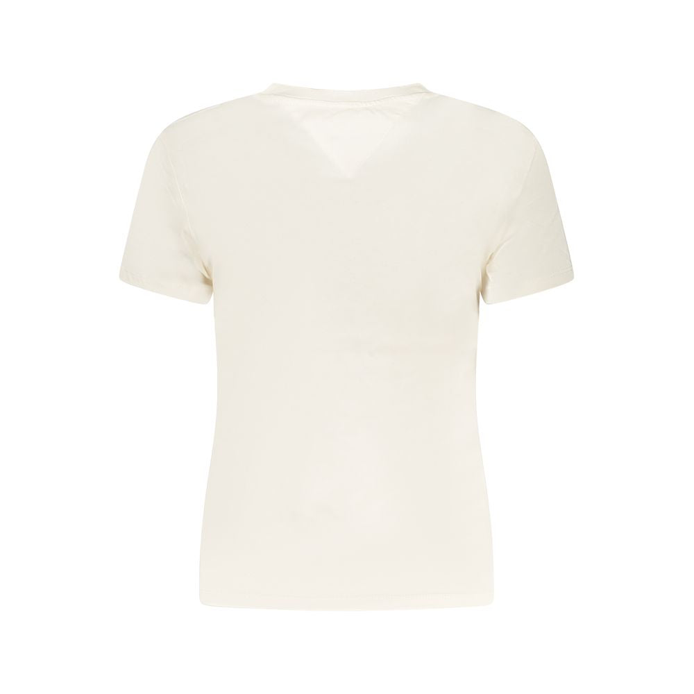 Tommy Hilfiger Beige Cotton Tops & T-Shirt TO-38450-XS
