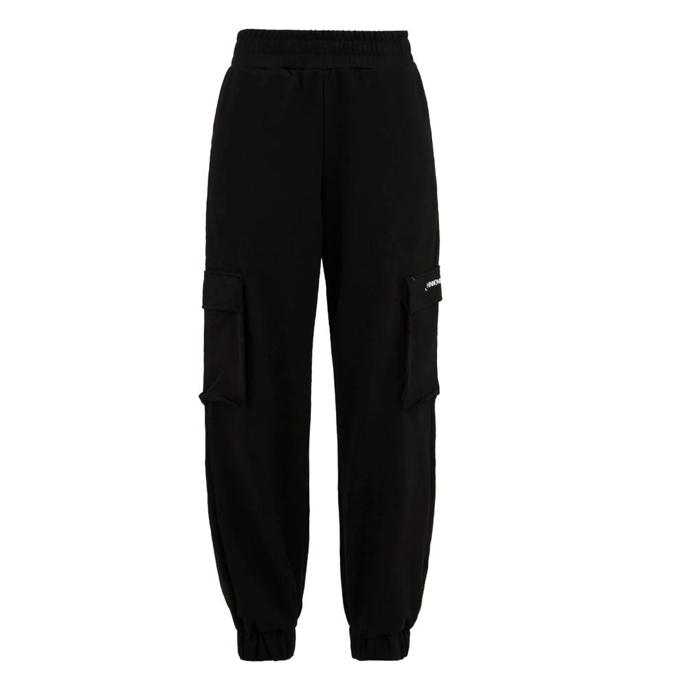 Hinnominate Black Polyester Jeans & Pant HI-15583-XS
