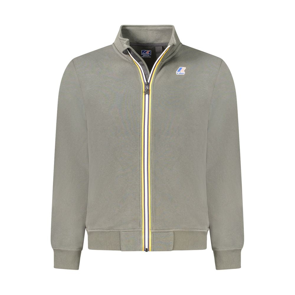 K-WAY Green Cotton Men Sweater KW-38796-S