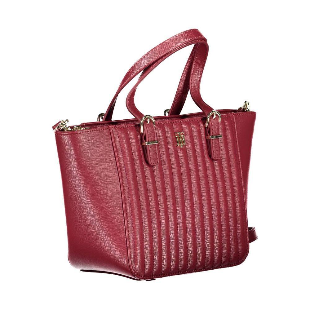 Tommy Hilfiger Red Polyethylene Handbag