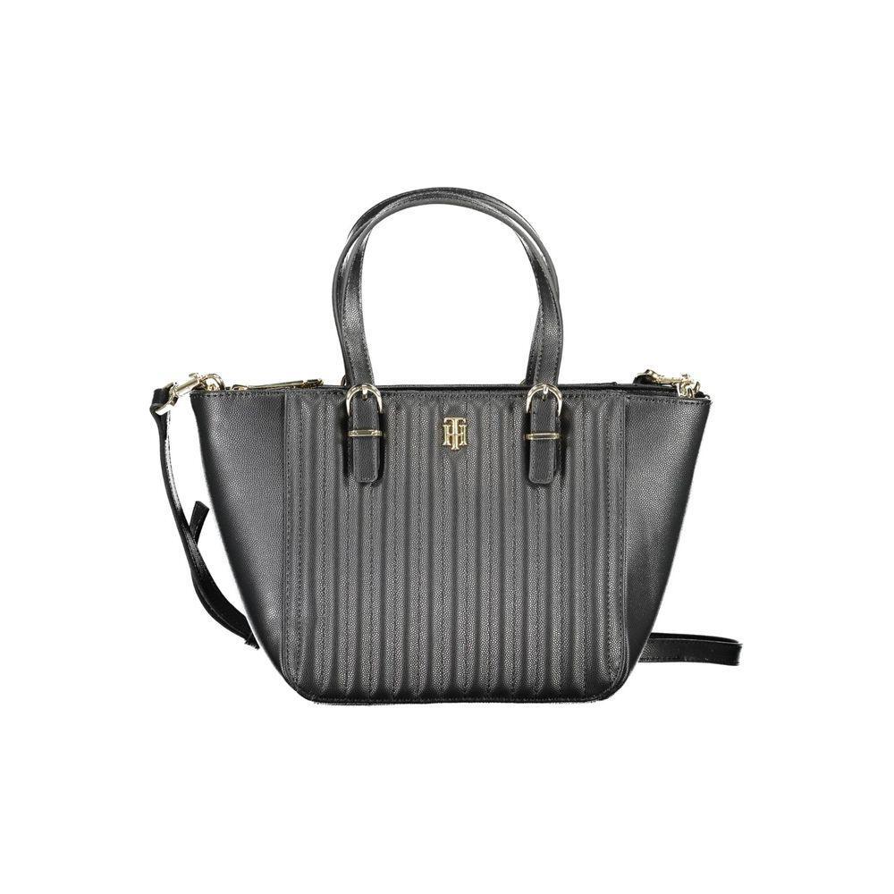 Tommy Hilfiger Black Polyethylene Handbag TO-16660