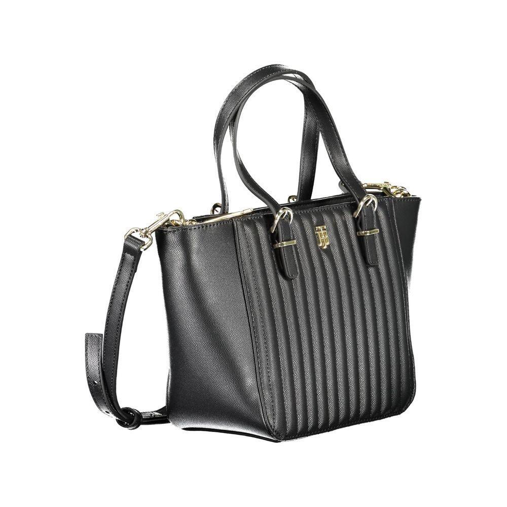 Tommy Hilfiger Black Polyethylene Handbag TO-16660