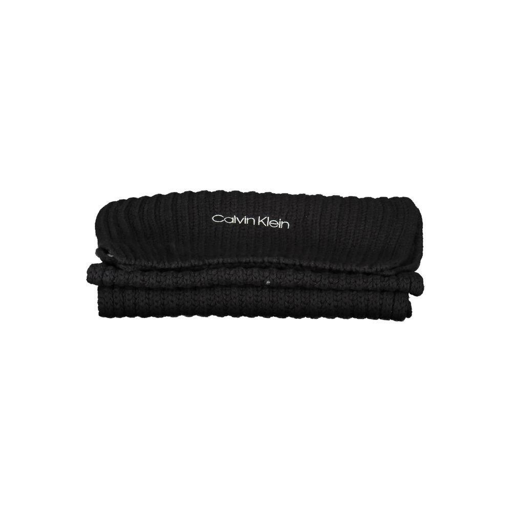 Calvin Klein Black Cotton Scarf CA-19074