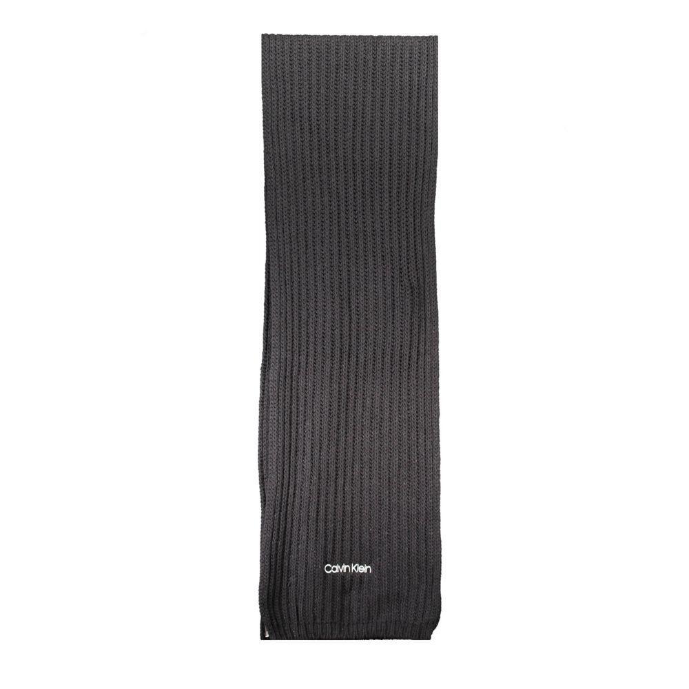 Calvin Klein Black Cotton Scarf CA-19074