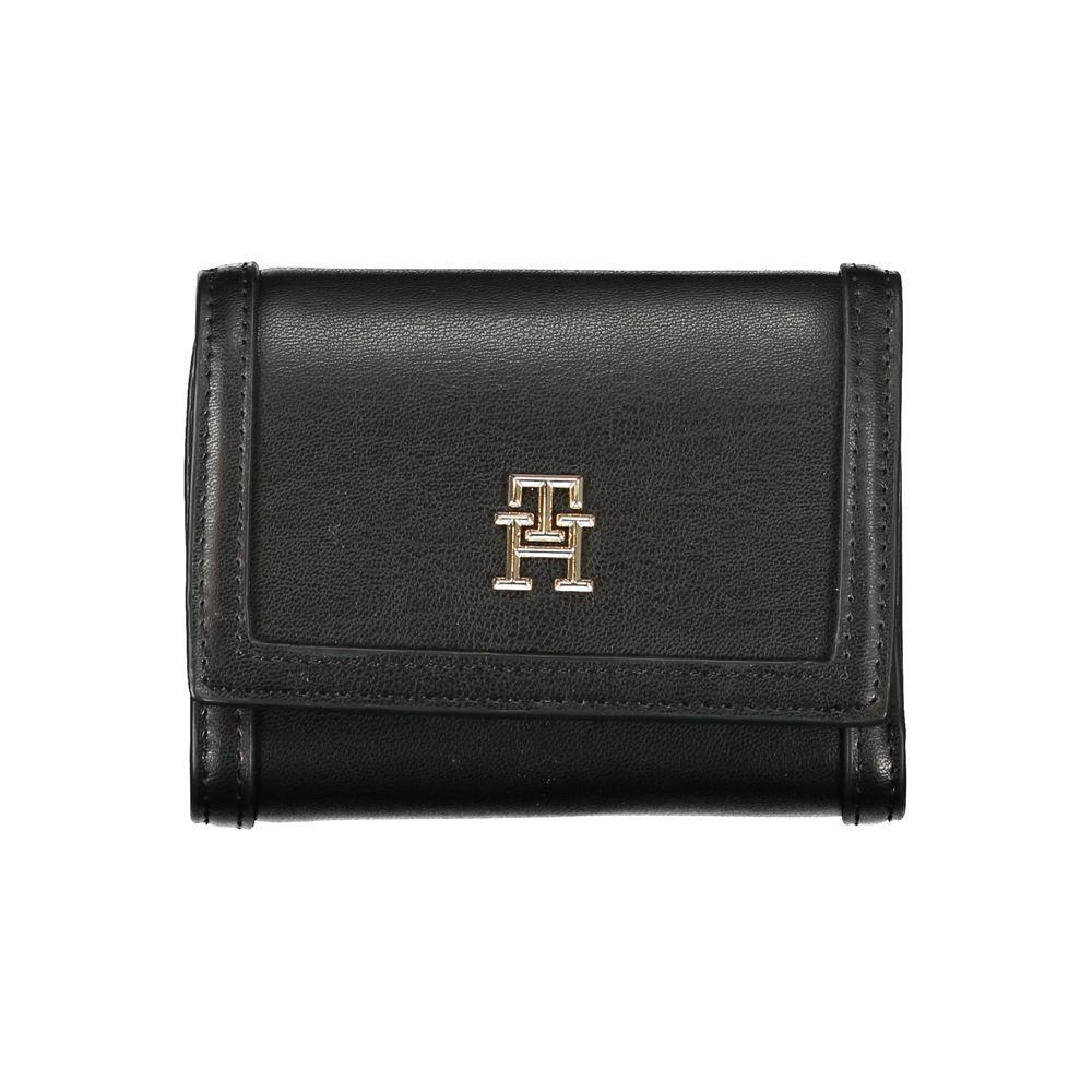 Tommy Hilfiger Black Polyethylene Wallet TO-27161