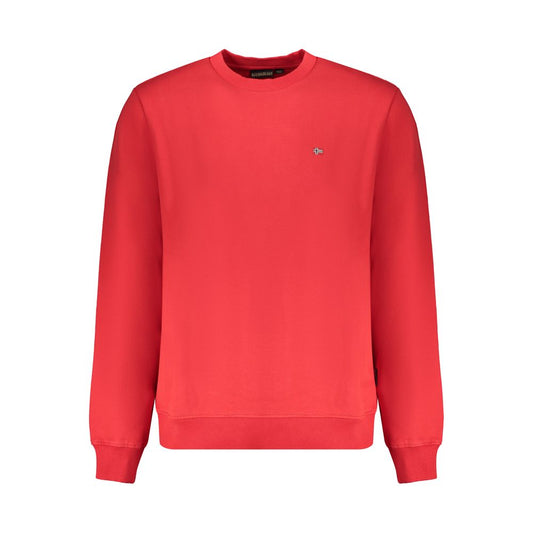 Napapijri Red Organic Cotton Men Sweater