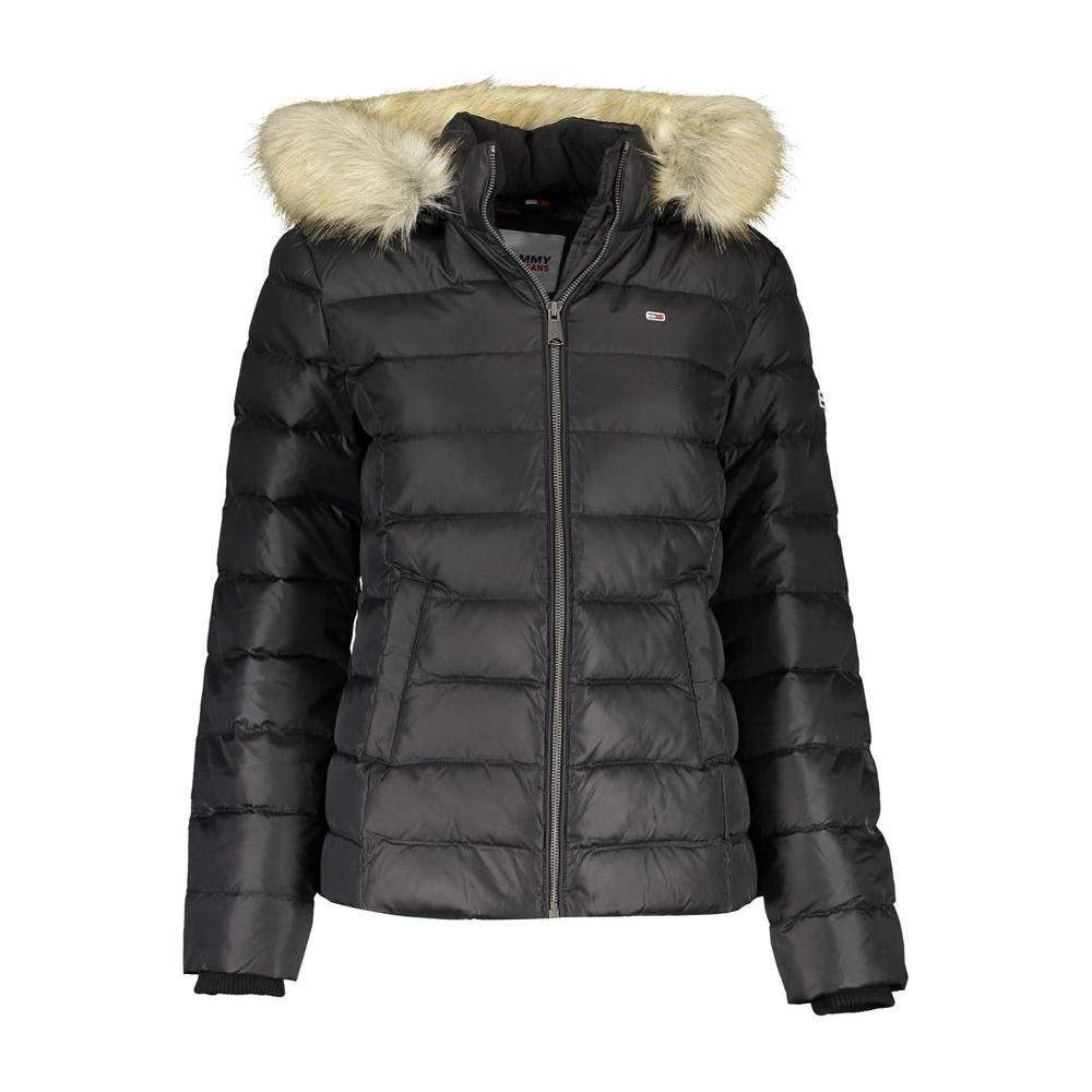 Tommy Hilfiger Black Polyester Jackets & Coat TO-16594-XS