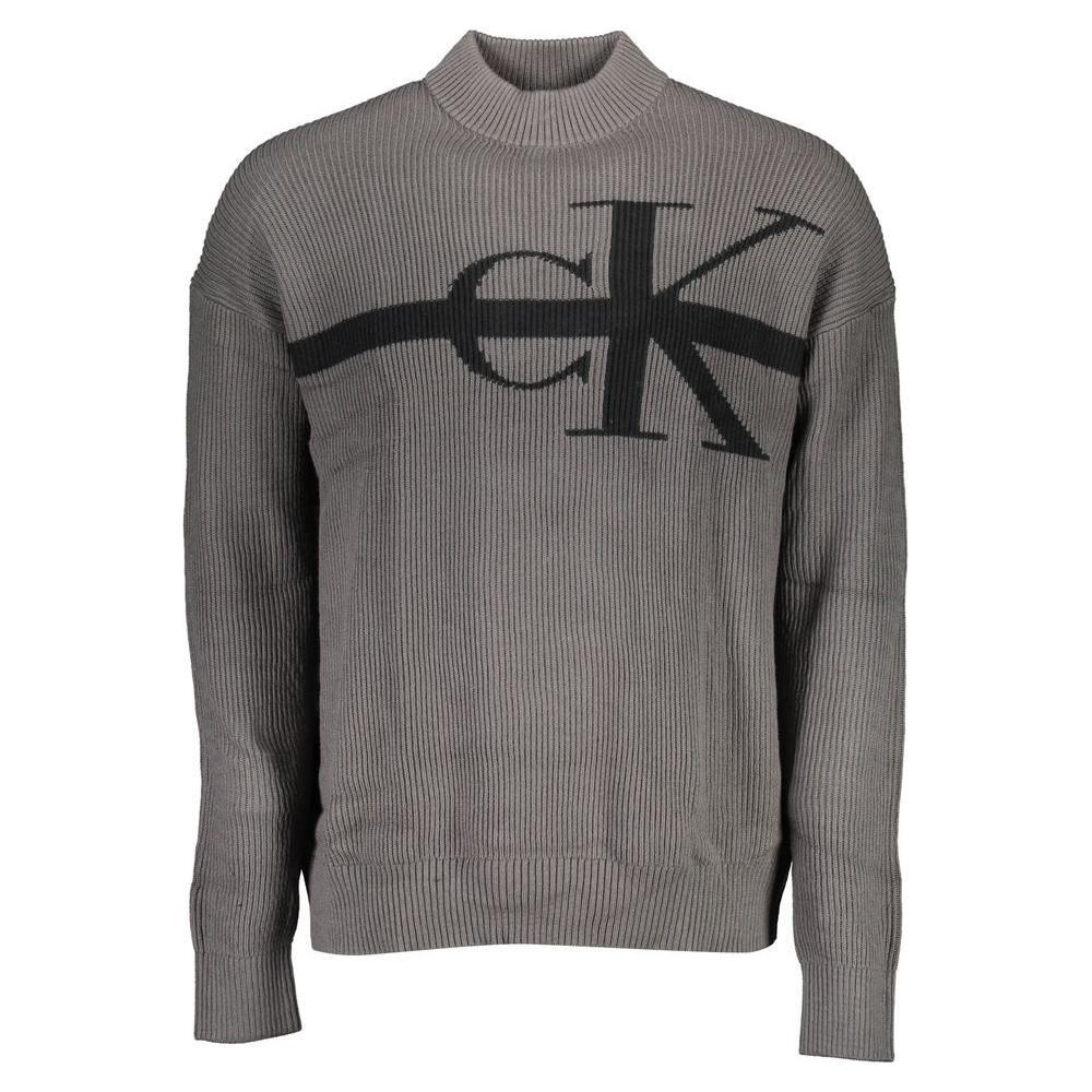 Calvin Klein Gray Cotton Sweater CA-16671-L