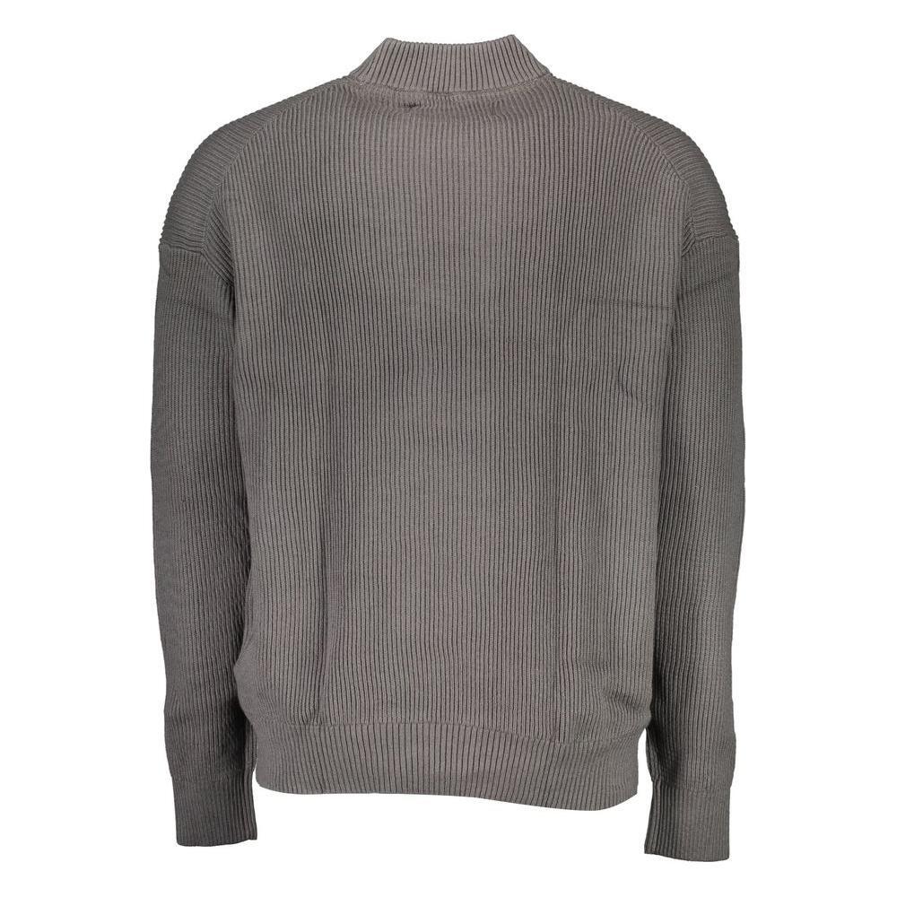 Calvin Klein Gray Cotton Sweater CA-16671-L