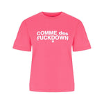 Comme Des Fuckdown Pink Cotton Tops & T-Shirt CO-15666-XS