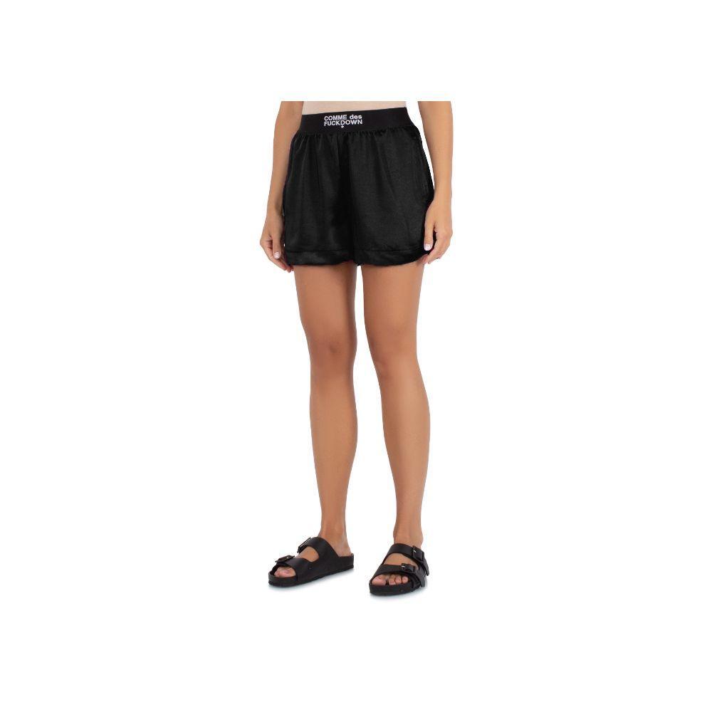Comme Des Fuckdown Black Polyester Short CO-15671-XS